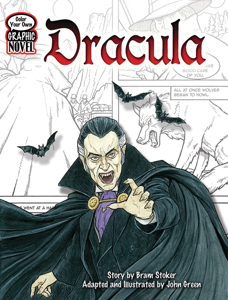 Color Your Own Graphic Novel: Dracula (Green) — photo 2