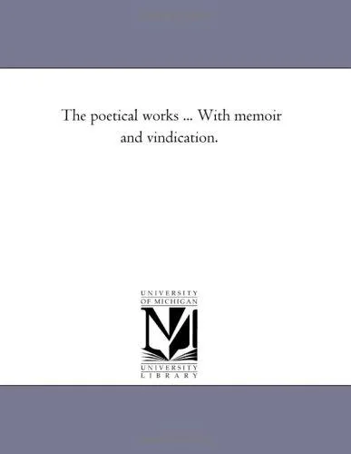 The Poetical Works ... With Memoir and Vindication. — photo 2