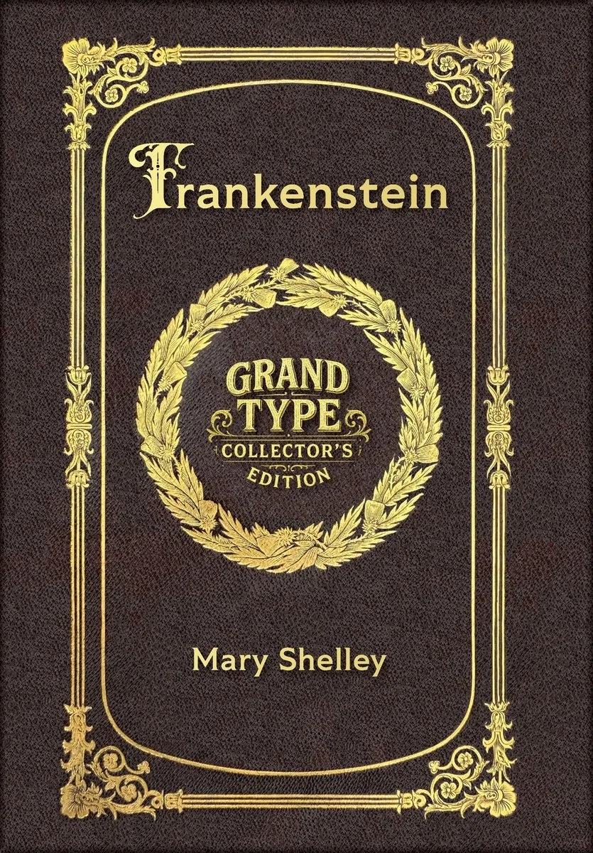 Large Print - Frankenstein - Grand Type Collector's Edition - Matte Hardcover with Dust Jacket — photo 2