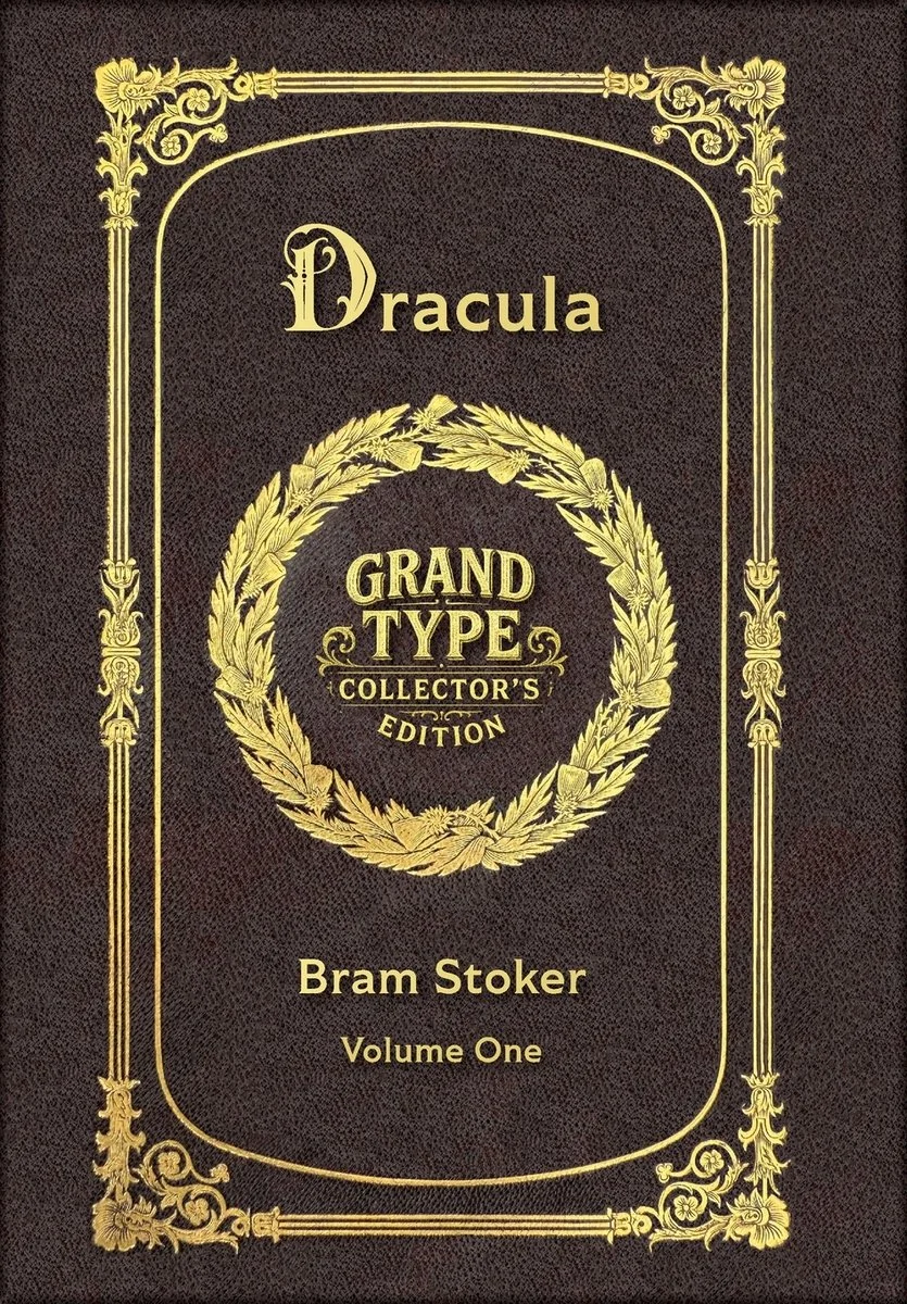 Large Print - Dracula, Volume 1 of 2 - Grand Type Collector's Edition - Matte Hardcover with Dust Jacket — photo 2