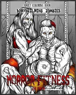 Adult Coloring Book Horror Fitness: Bodybuilding Zombies — photo 2