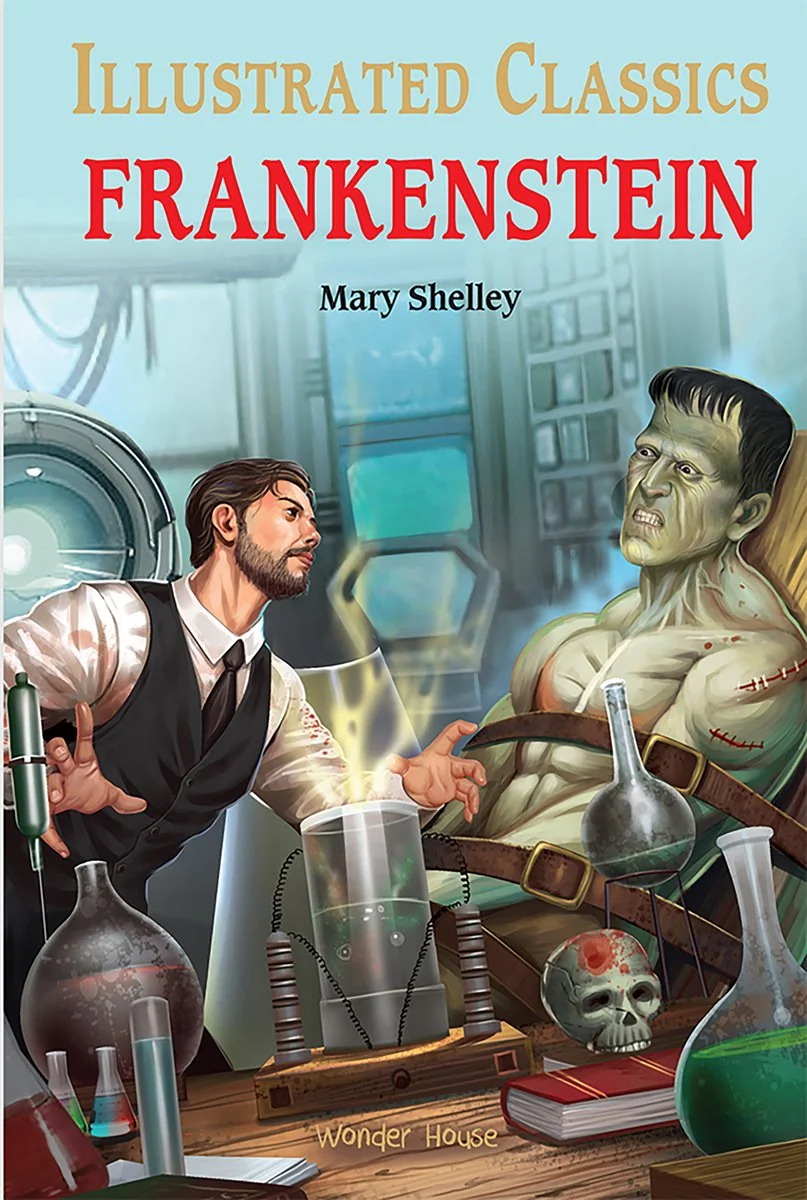 Frankenstein for Kids: Illustrated Abridged Children Classics English Novel with Review Questions — photo 2