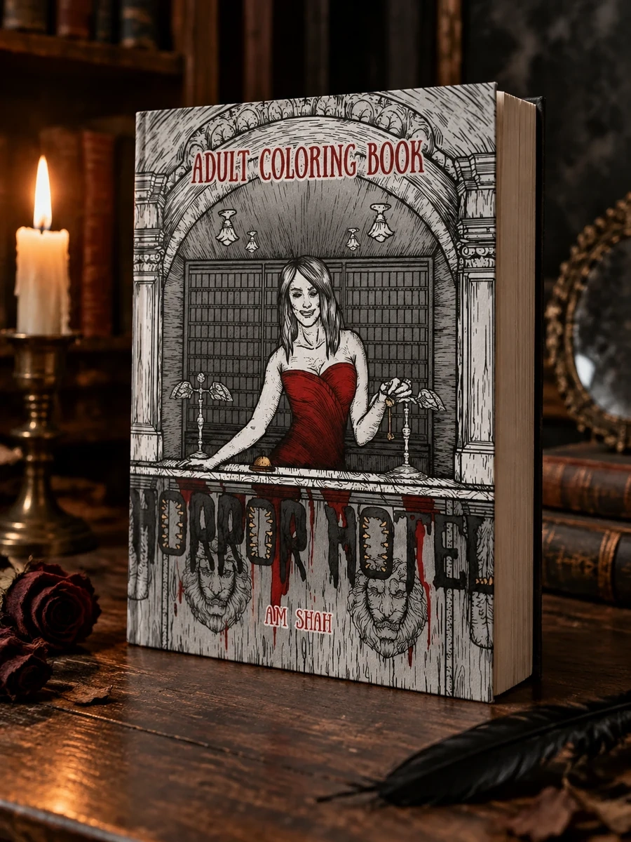 Adult Coloring Book: Horror Hotel