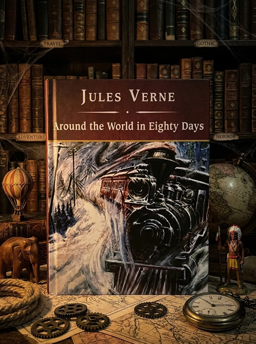 Around the World in Eighty Days, with eBook
