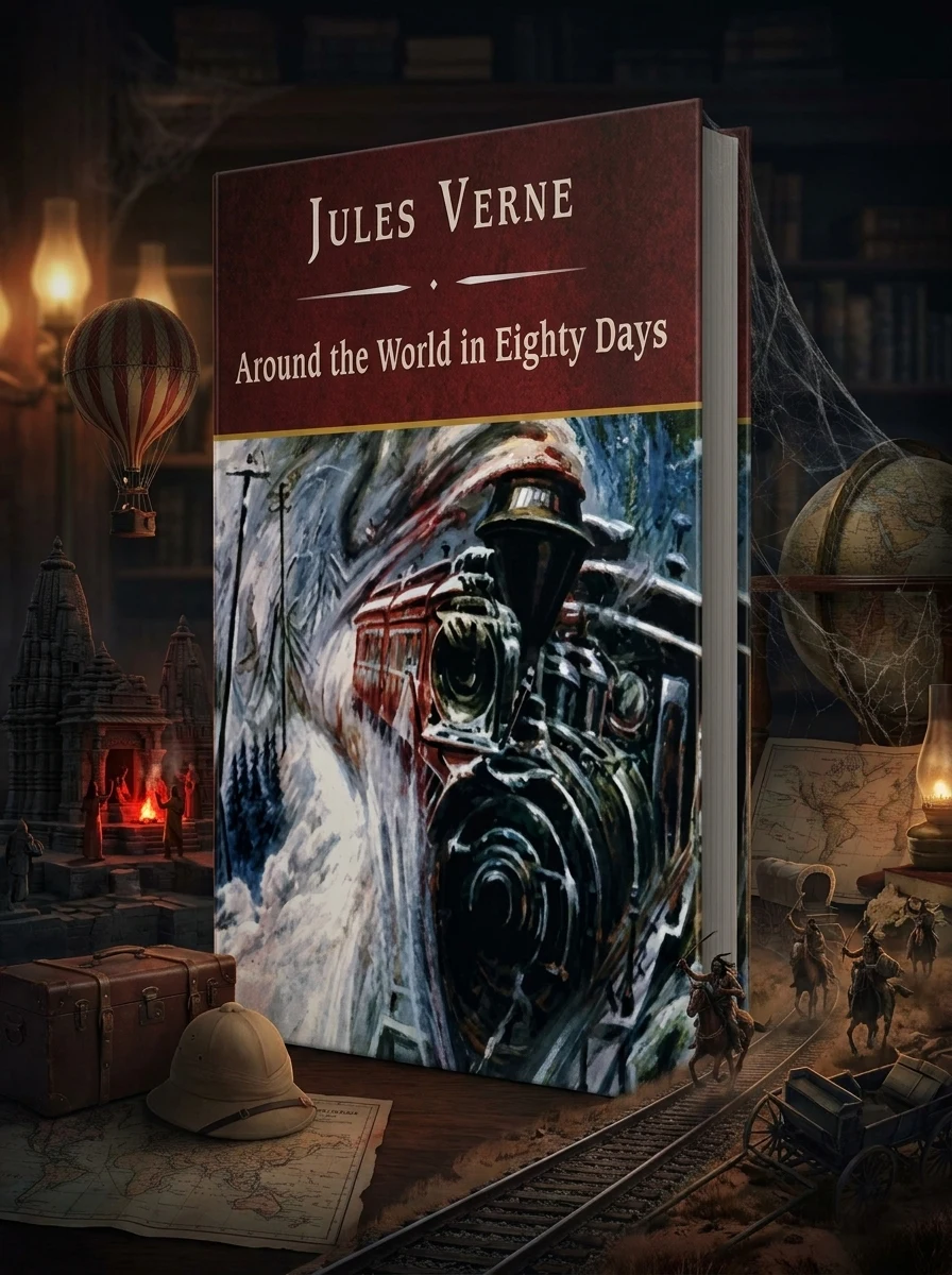 Around the World in Eighty Days, with eBook
