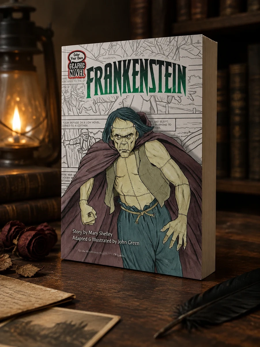 Color Your Own Graphic Novel Frankenstein