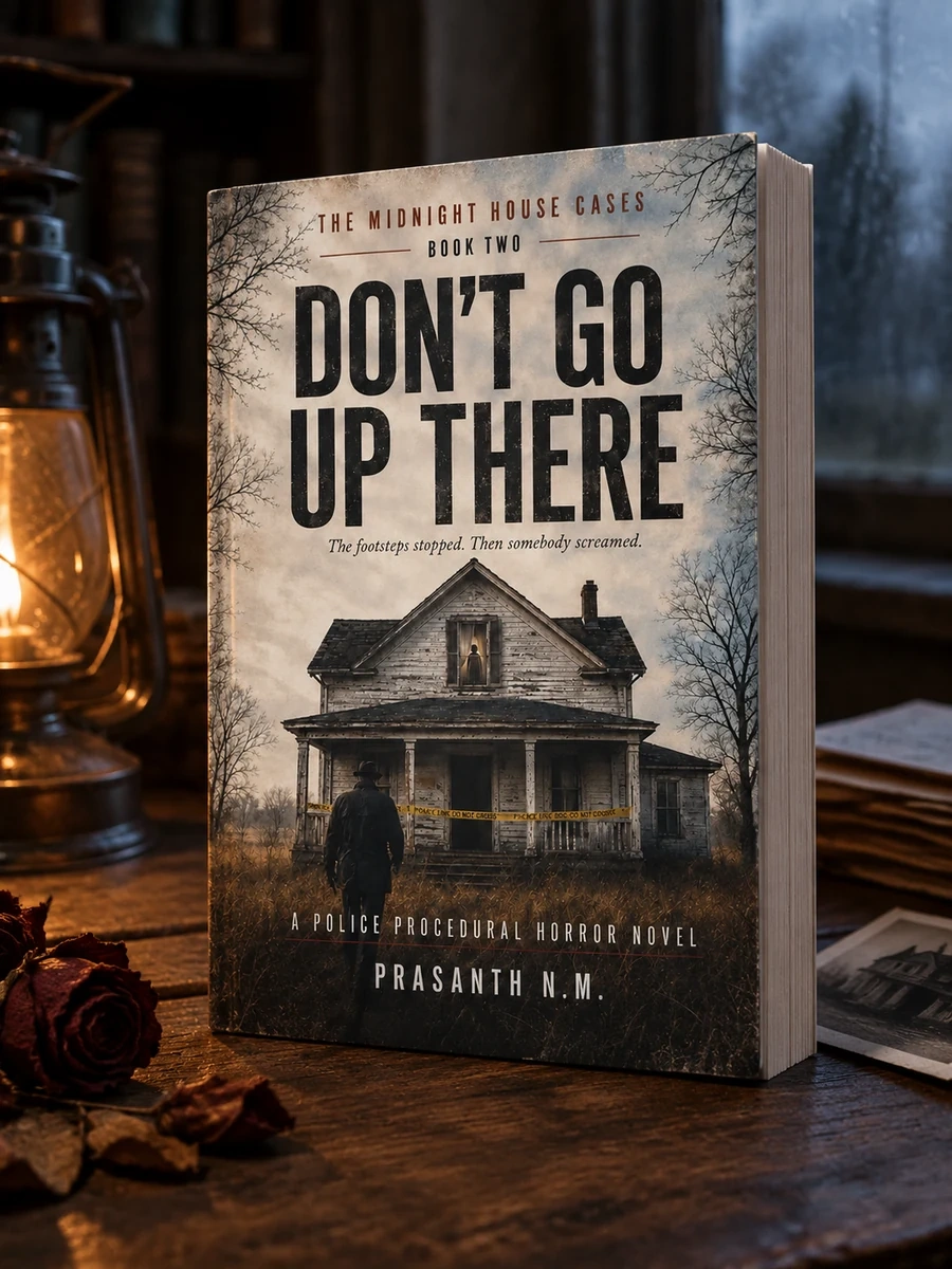 Don't Go Up There ( Book Two of the Midnight House Cases): The footsteps stopped. Then somebody screamed. (A Police Procedural Horror Novel)