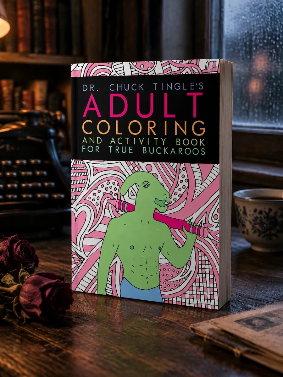 Dr. Chuck Tingle's Adult Coloring And Activity Book For True Buckaroos
