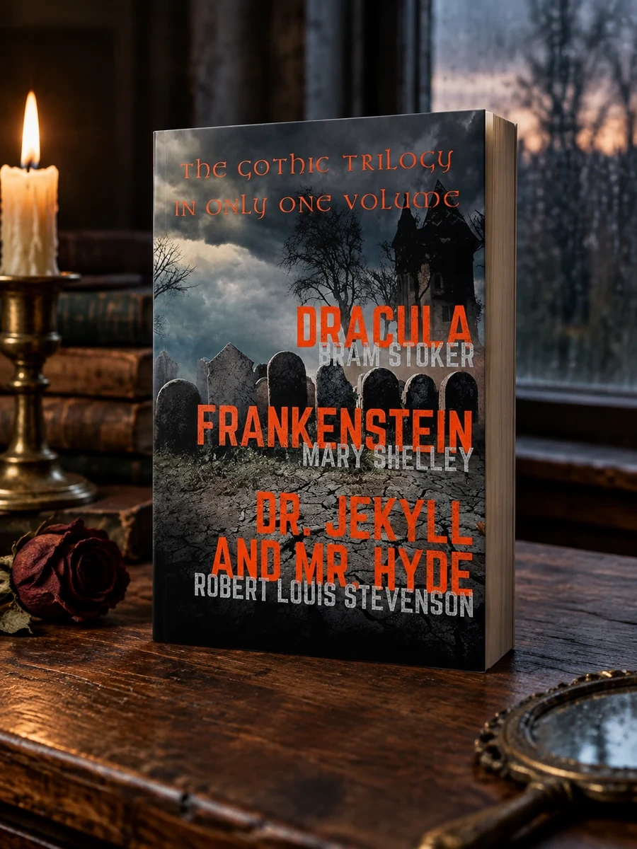 Dracula, Frankenstein, Dr. Jekyll and Mr. Hyde: The Gothic Trilogy in Only One Volume (complete and unabridged versions by Bram Stoker, Mary Shelley a