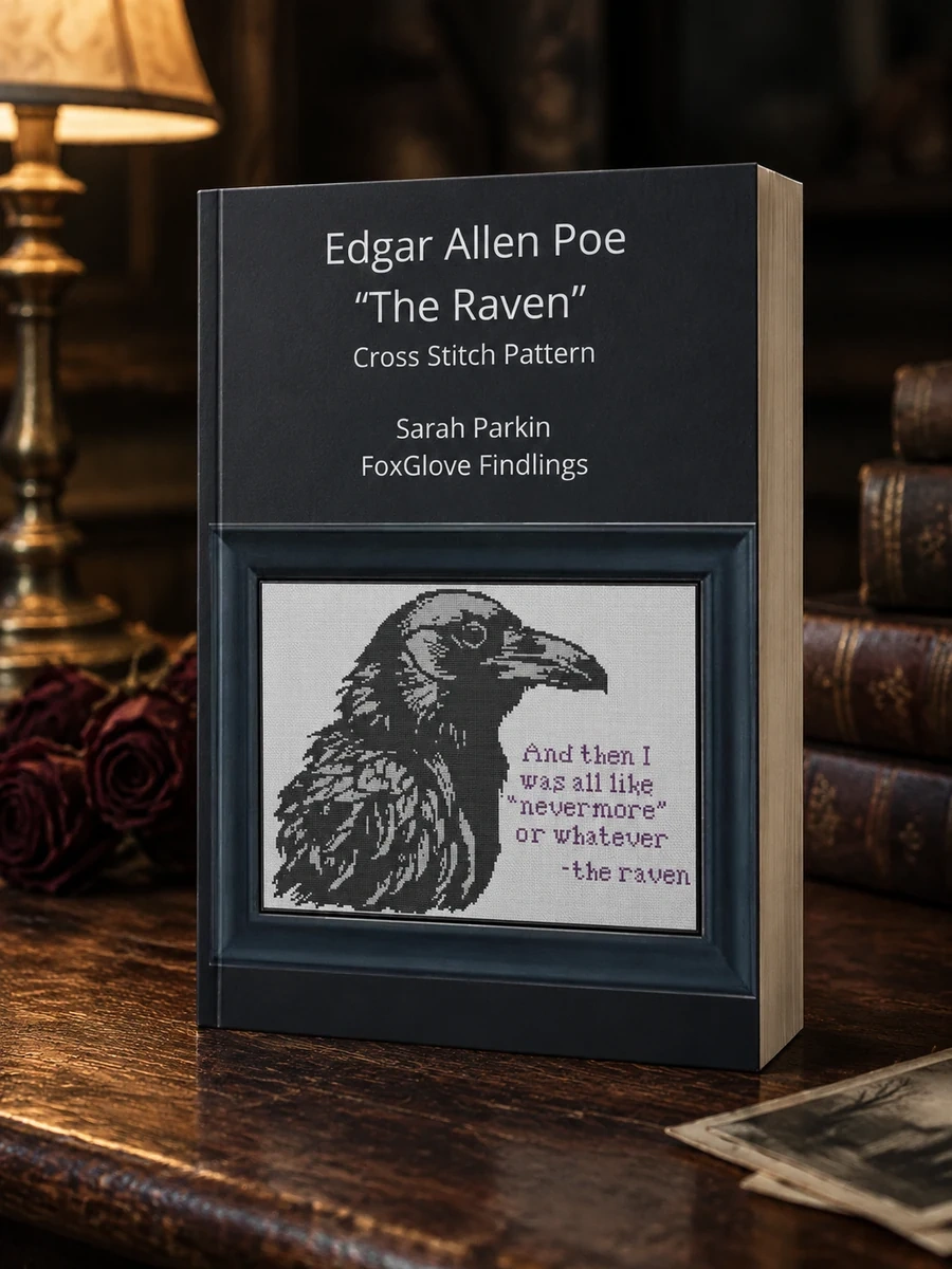 Edgar Allen Poe's "The Raven" Cross Stitch Pattern