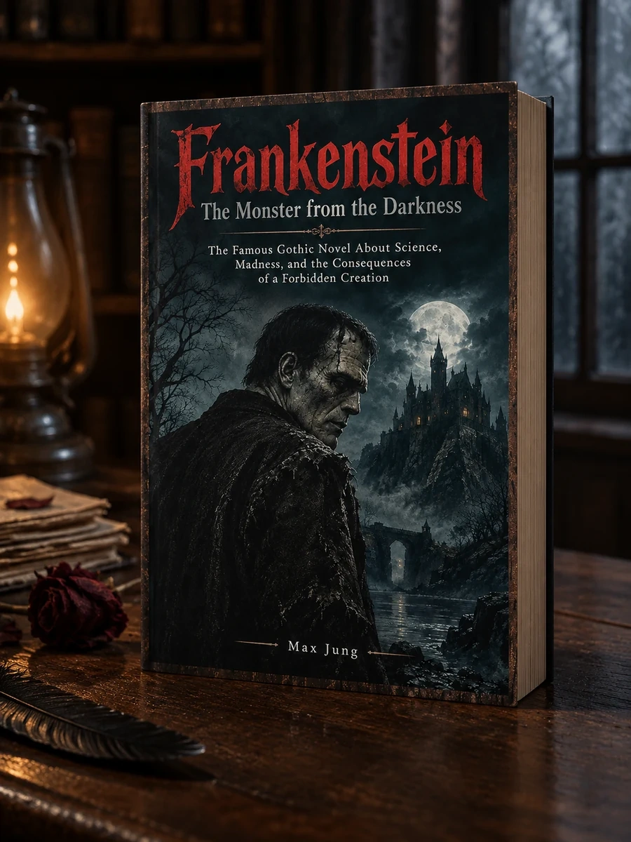 Frankenstein - The Monster from the Darkness: The Famous Gothic Novel About Science, Madness, and the Consequences of a Forbidden Creation
