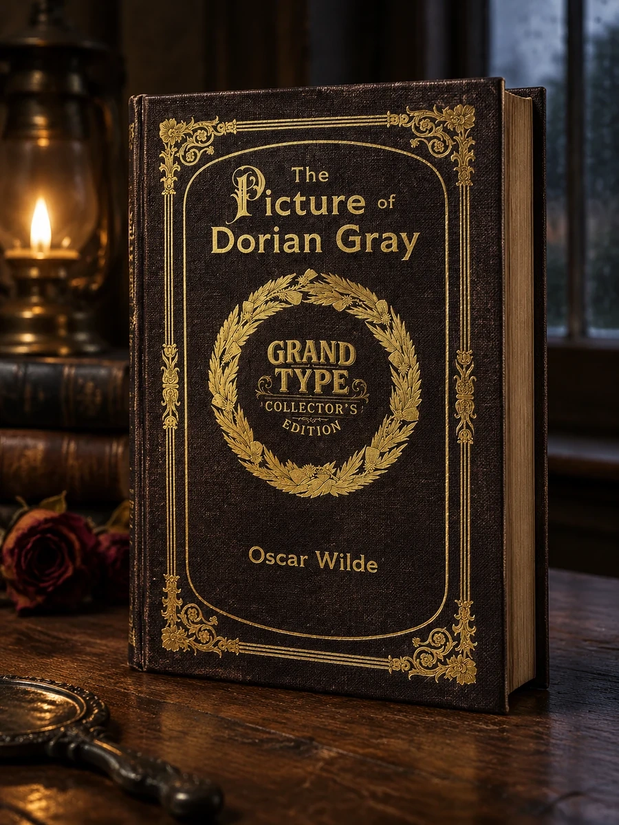 Large Print - The Picture of Dorian Gray - Grand Type Collector's Edition - Matte Hardcover with Dust Jacket