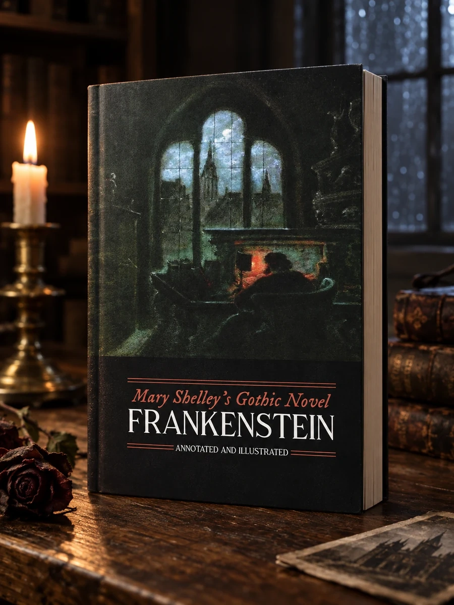 Mary Shelley's Frankenstein, Annotated and Illustrated: The Uncensored 1818 Text with Maps, Essays, and Analysis