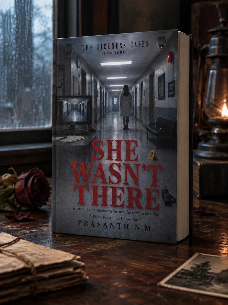 She Wasn't There (Book Three of the Sickness Cases): Everyone remembers seeing her. No camera ever did. (A Police Procedural Horror Novel)