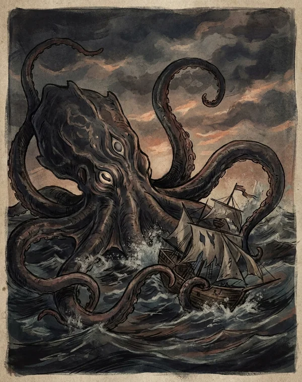 Kraken in horror fiction