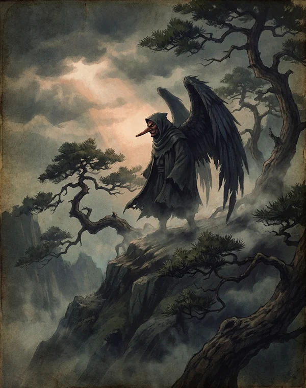 Tengu in horror fiction