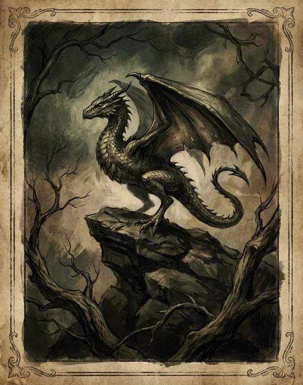 Wyvern in horror fiction