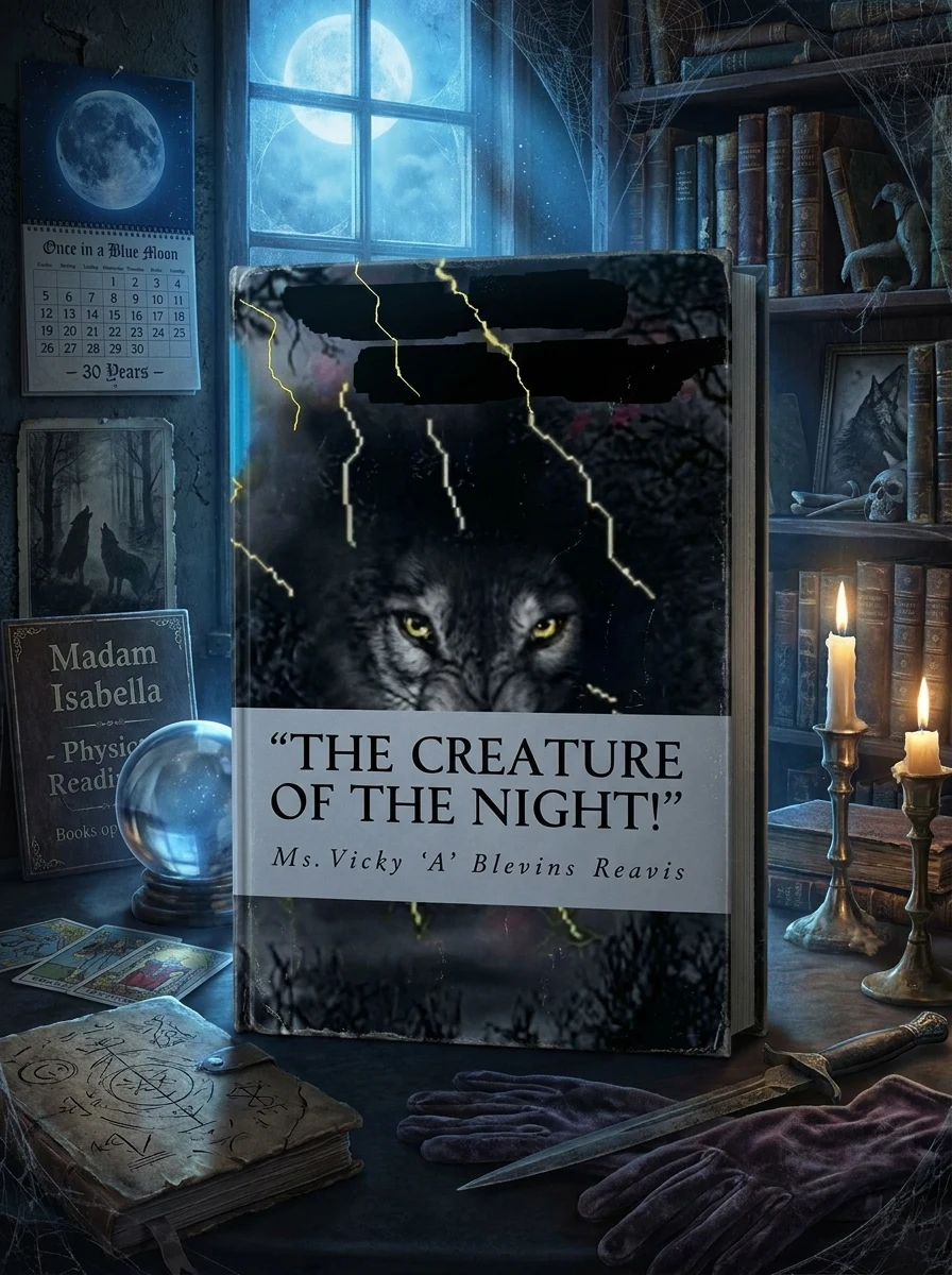 "The Creature of the Night!": "By The light of a Blue Moon, Danger Prowls and Desire is Inleashed After Dark, Everything Changes...?"