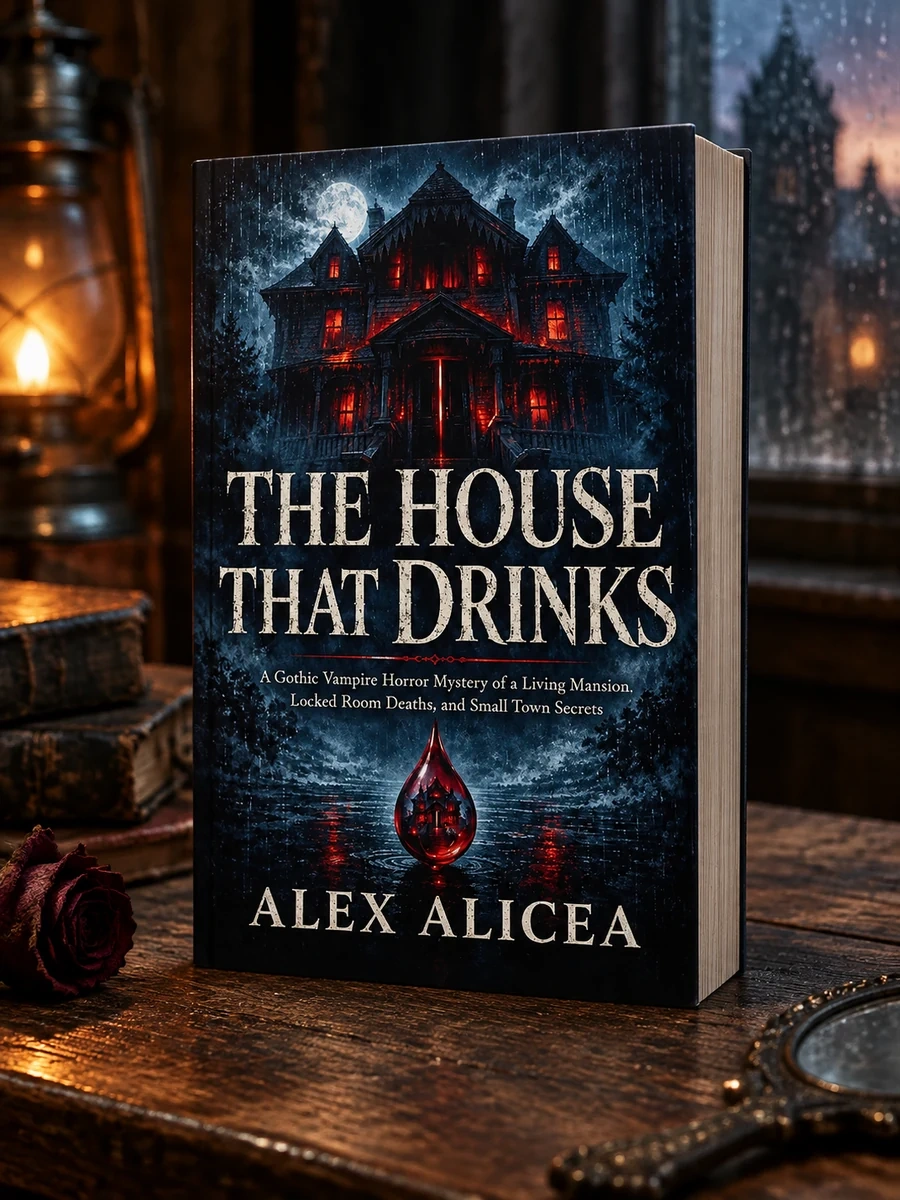 The House That Drinks: A Gothic Vampire Horror Mystery of a Living Mansion, Locked Room Deaths, and Small Town Secrets