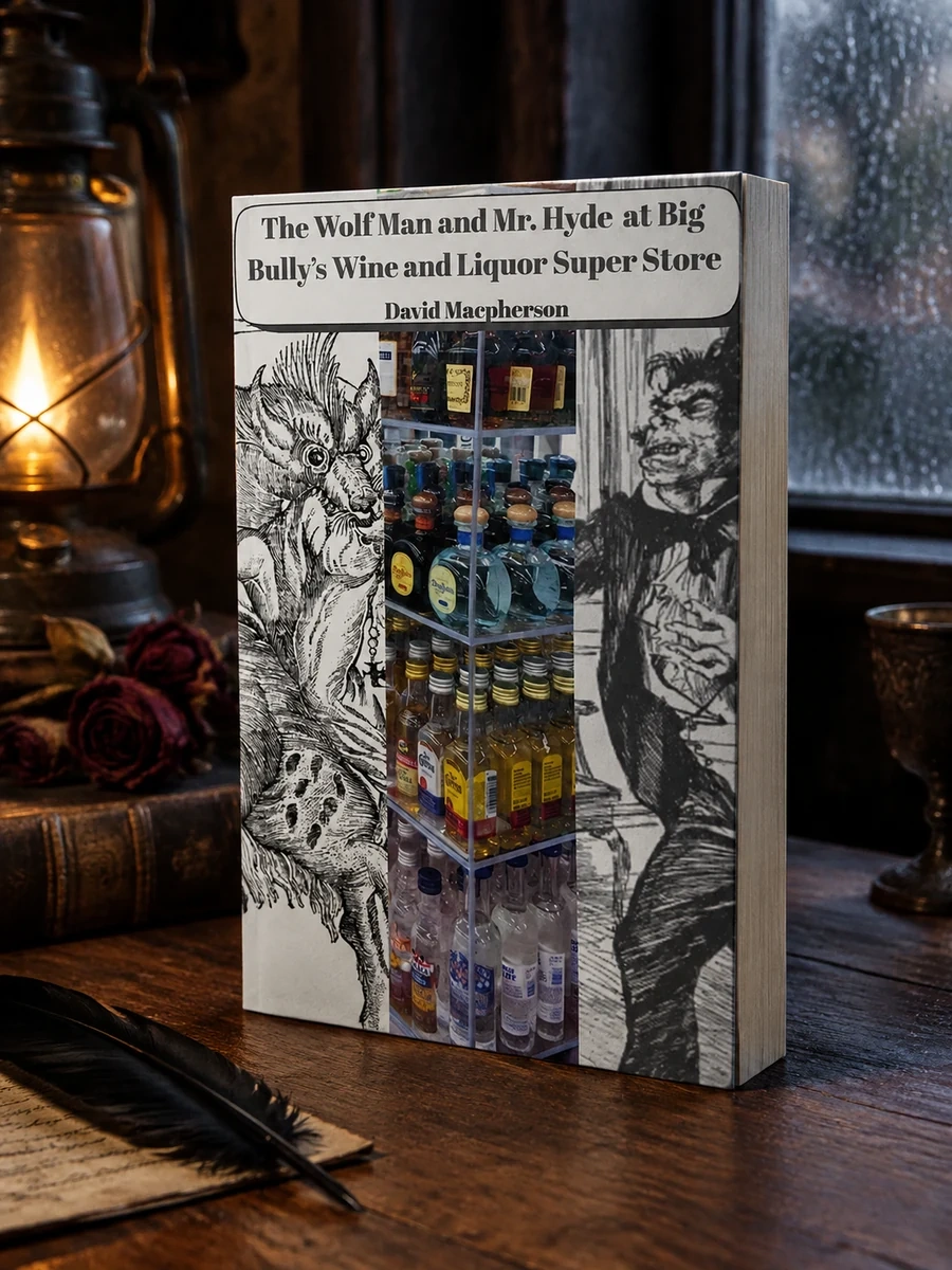 The Wolf Man and Mr. Hyde at Big Bully's Wine and Liquor Super Store