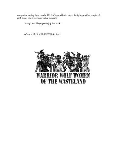 Warrior Wolf Women of the Wasteland — Horror Fiction