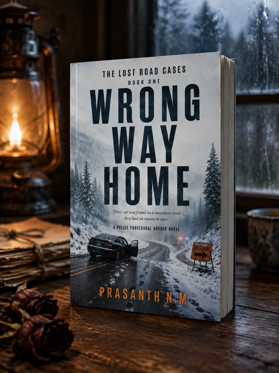 Wrong Way Home ( Book One of the Lost Road Cases): Their car was found on a mountain road they had no reason to take. (A Police Procedural Horror Nove