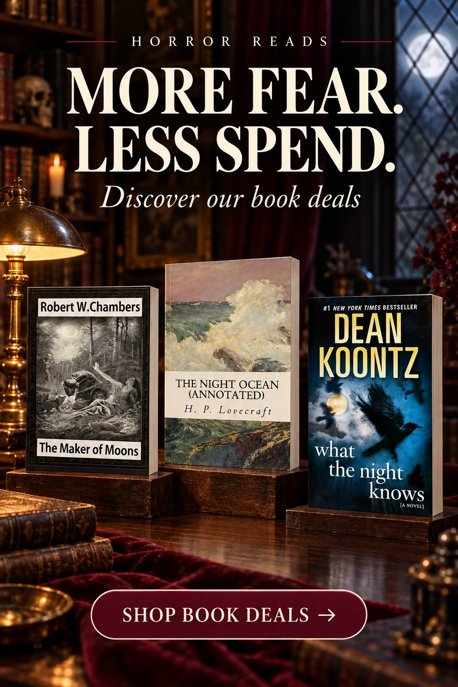 More fear. Less spend. — The Maker of Moons, The Night Ocean (Annotated) and What the Night Knows. Shop book deals.